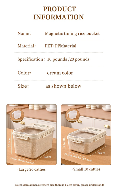 Reusable square food storage container with magnetic seal
