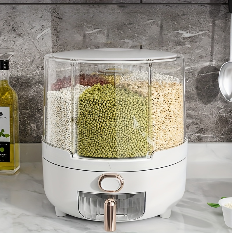 Reusable plastic grain storage containers—versatile kitchen essentials.