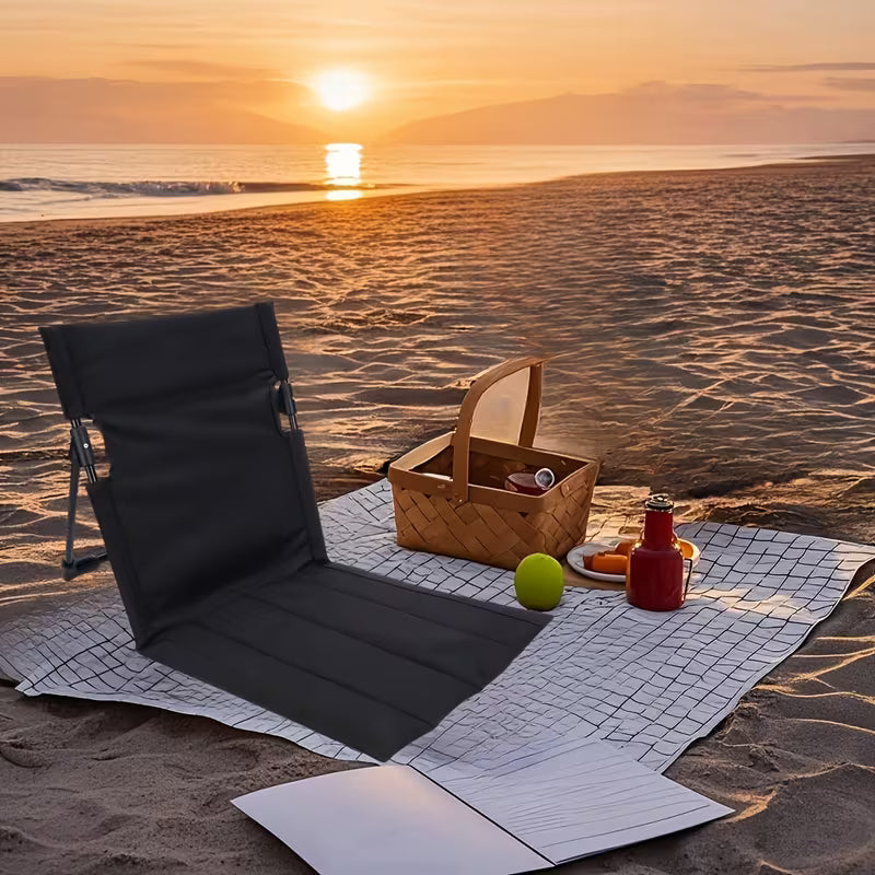 Portable folding chair made of durable Oxford fabric