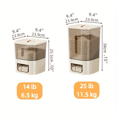 Automatic rice dispenser (with capacity - large-capacity, moisture-proof and insect-proof sealed rice storage box)