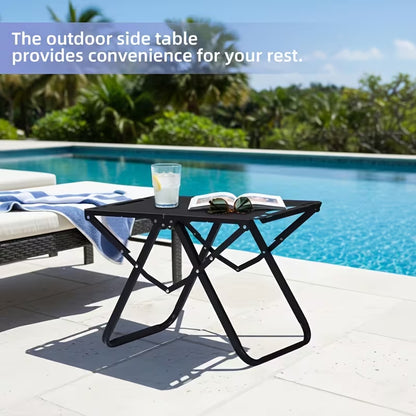 Portable folding picnic table—suitable for gardens, picnics, barbecues, and outdoor use.