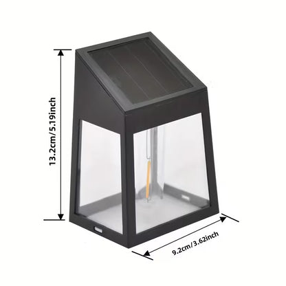 2-pack solar wall lights | Plaster wall lights, smart outdoor decoration