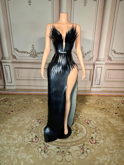 ZD Women’s 2025 Trending Sexy A-Line Nightclub Dress Sequin-Adorned Appliques Birthday Gown Beading Embroidery Wholesale Parties