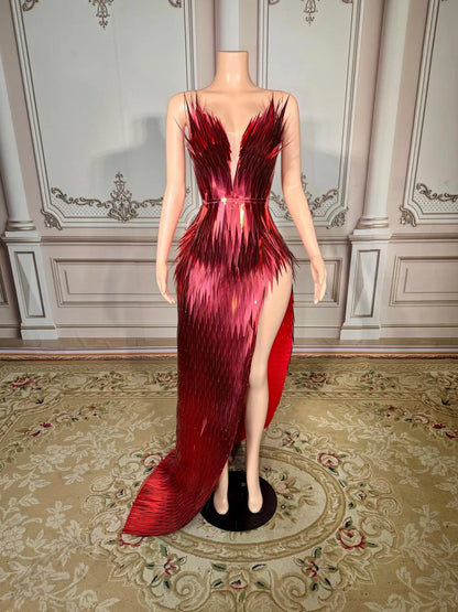 ZD Women’s 2025 Trending Sexy A-Line Nightclub Dress Sequin-Adorned Appliques Birthday Gown Beading Embroidery Wholesale Parties