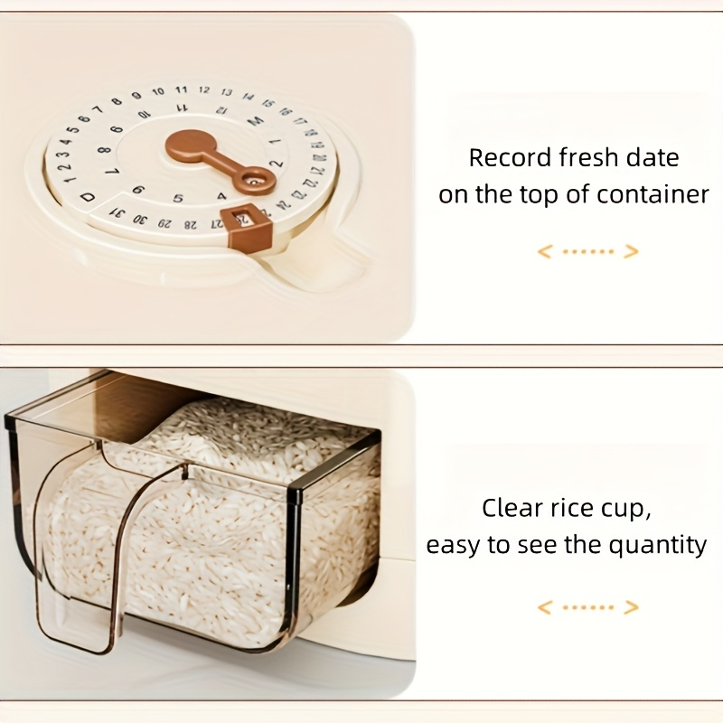 Automatic rice dispenser (with capacity - large-capacity, moisture-proof and insect-proof sealed rice storage box)