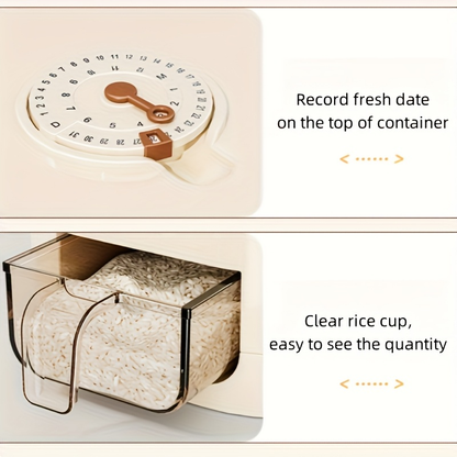 Automatic rice dispenser (with capacity - large-capacity, moisture-proof and insect-proof sealed rice storage box)