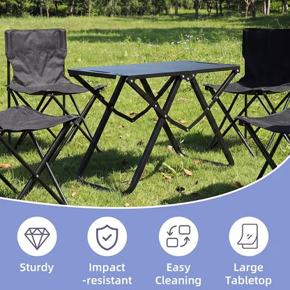 Portable folding picnic table—suitable for gardens, picnics, barbecues, and outdoor use.