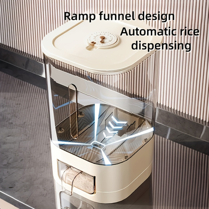 Automatic rice dispenser (with capacity - large-capacity, moisture-proof and insect-proof sealed rice storage box)