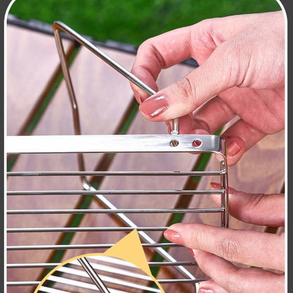 Foldable Stainless Steel BBQ Grill Rack
