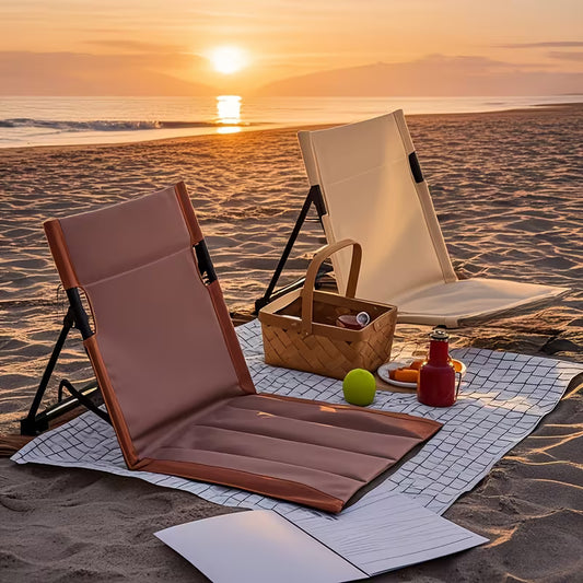 Portable folding chair made of durable Oxford fabric
